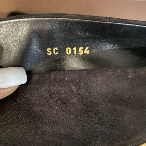 Black Suede Louis Vuitton Knee High Boots Size37.5 - Picture 8 of 8